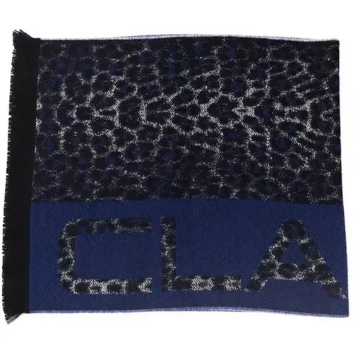 Winter Scarves, male, , Size: ONE SIZE Animalier Fantasy Logo Scarf - Cavalli Class - Modalova