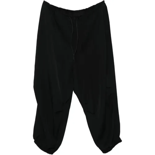 Wide Trousers, female, , Size: S Cotton Drawstring Elasticated Cuffs Pants - Y-3 - Modalova