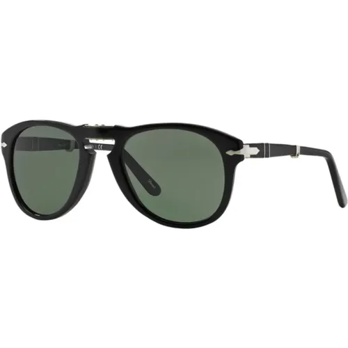 Sunglasses, unisex, , Size: 54 MM Folding Sunglasses /Crystal Grey Green - Persol - Modalova