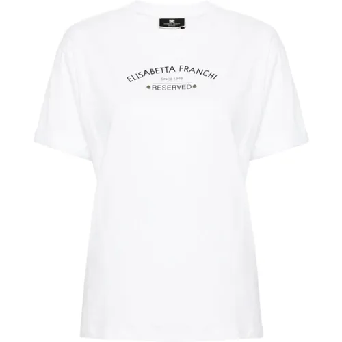 T-shirts and Polos , female, Sizes: M, L - Elisabetta Franchi - Modalova