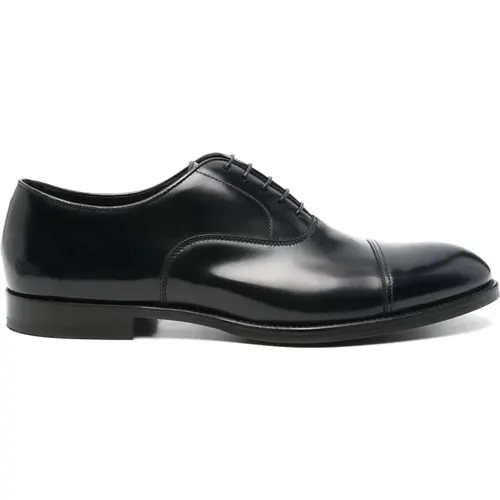 Business Shoes, male, , Size: 7 US Midnight Lace-Up Leather Shoes - Doucal's - Modalova