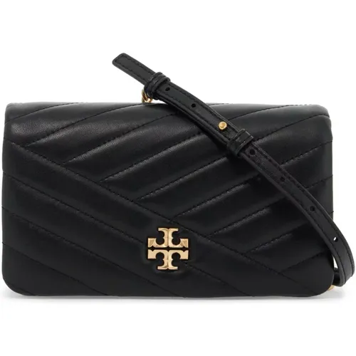 Chevron Quilted Crossbody Bag with Double T , female, Sizes: ONE SIZE - TORY BURCH - Modalova