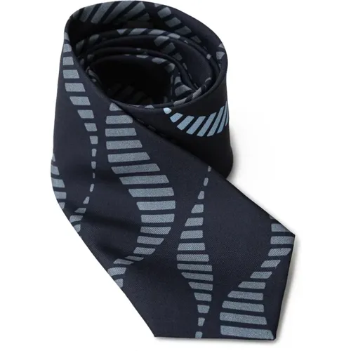 Ties, male, , Size: ONE SIZE Black Silk Necktie - Giorgio Armani - Modalova