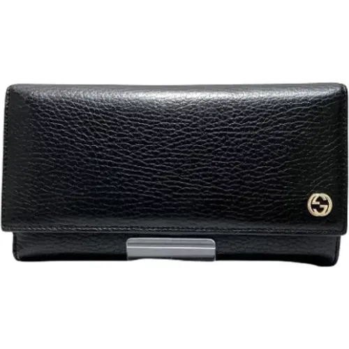 Pre-owned Wallets, female, , Size: ONE SIZE Pre-owned Leather wallets - Gucci Vintage - Modalova