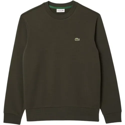 Gebürsteter Bio-Baumwoll-Sweatshirt , Herren, Größe: M - Lacoste - Modalova