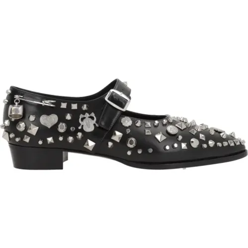 Schwarze Studded Mary-Jane Flats - Bally - Modalova