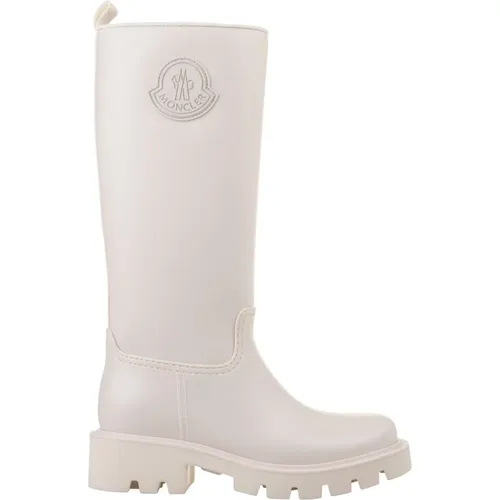 Weiße Wasserdichte Kniehohe Stiefel Kickstream - Moncler - Modalova