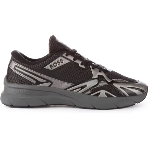 Mixed Material Runner Trainers , male, Sizes: 9 UK, 7 UK, 11 UK, 12 UK, 10 UK, 8 UK - Boss - Modalova