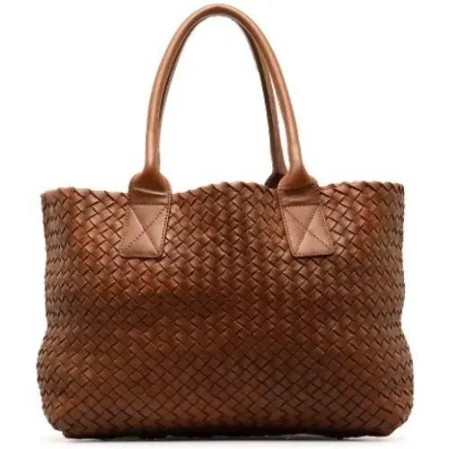 Pre-owned Tote Bags, female, , Size: ONE SIZE Pre-owned Leather totes - Bottega Veneta Vintage - Modalova