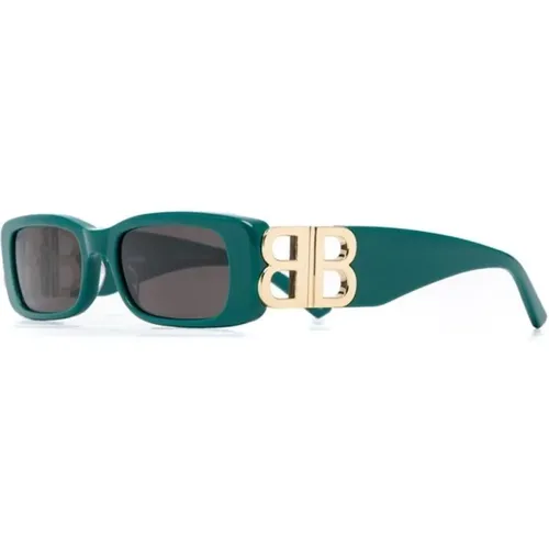 Grüne Sonnenbrille für den täglichen Gebrauch - Balenciaga - Modalova
