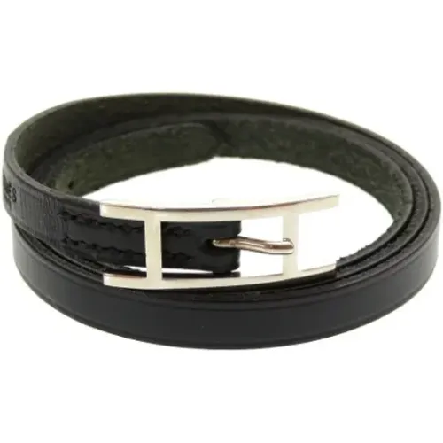 Pre-owned Jewellery, female, , Size: ONE SIZE Pre-owned Leather bracelets - Hermès Vintage - Modalova