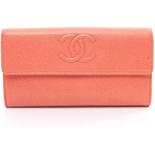 Pre-owned Wallets, female, , Size: ONE SIZE Pre-owned Leather wallets - Chanel Vintage - Modalova