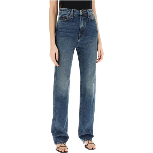 Gerades Jeans , Damen, Größe: W24 - Khaite - Modalova
