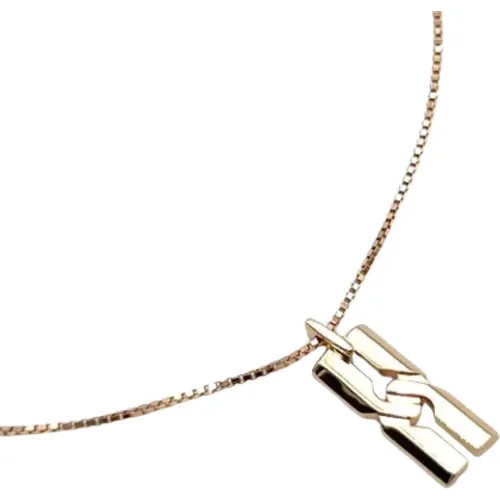 Pre-owned Jewellery, female, , Size: ONE SIZE Pre-owned Rose Gold necklaces - Gucci Vintage - Modalova