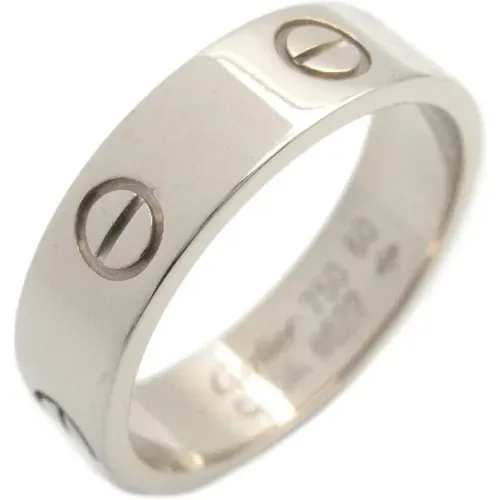 Pre-owned Jewellery, female, , Size: ONE SIZE Pre-owned White Gold rings - Cartier Vintage - Modalova