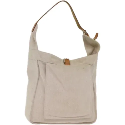 Pre-owned Canvas shoulder-bags , female, Sizes: ONE SIZE - Hermès Vintage - Modalova