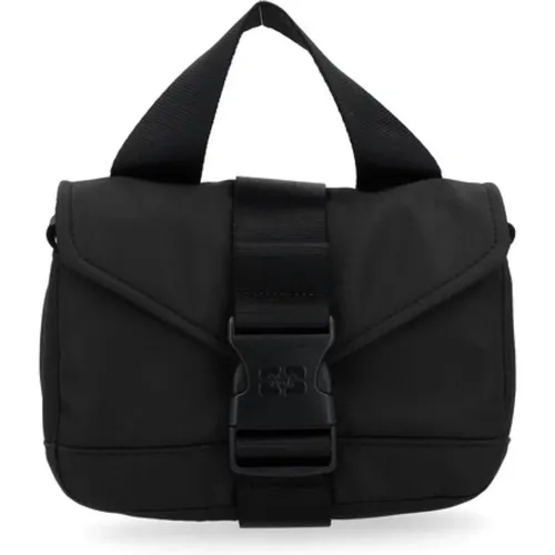 Mini Tech Satchel in Schwarz Ganni - Ganni - Modalova