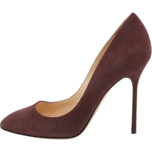 Pre-owned Pumps, female, , Size: 8 US Pre-owned Suede heels - Sergio Rossi Pre-owned - Modalova