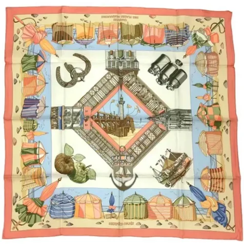 Pre-owned Scarves, female, , Size: ONE SIZE Pre-owned Silk scarves - Hermès Vintage - Modalova