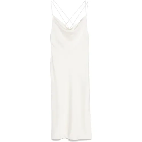 Midi Slip Dress with Waterfall Neckline , female, Sizes: XS - Rotate Birger Christensen - Modalova