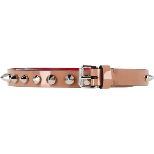 Pre-owned Belts, female, , Size: ONE SIZE Pre-owned Leather belts - Christian Louboutin Pre-owned - Modalova