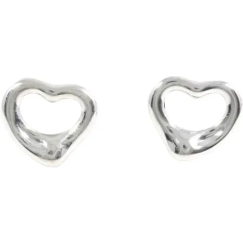 Pre-owned Jewellery, female, , Size: ONE SIZE Pre-owned Silver earrings - Tiffany & Co. Pre-owned - Modalova