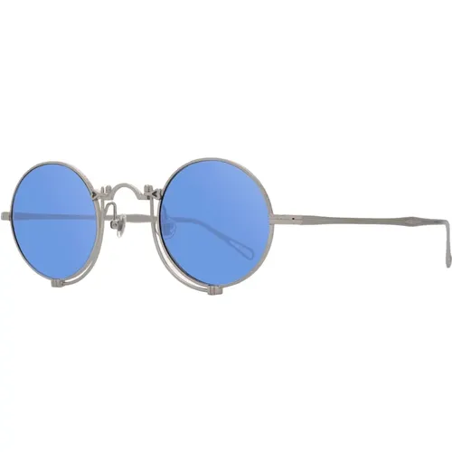 Sunglasses, unisex, , Size: 45 MM Stylish Sunglasses in Palladium White/Blue - Matsuda - Modalova