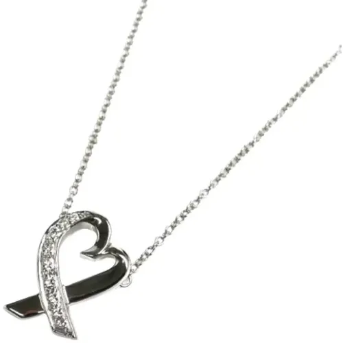 Pre-owned Jewellery, female, , Size: ONE SIZE Pre-owned Silver necklaces - Tiffany & Co. Pre-owned - Modalova