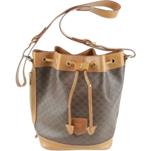 Pre-owned Bucket Bags, female, , Size: ONE SIZE Pre-owned Canvas celine-bags - Celine Vintage - Modalova