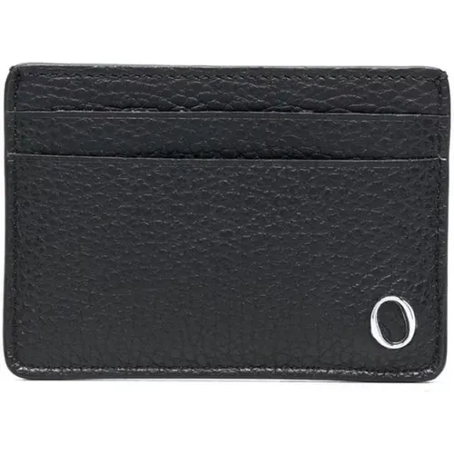 Wallets & Cardholders, male, , Size: ONE SIZE Micron Leather Card Holder - Orciani - Modalova