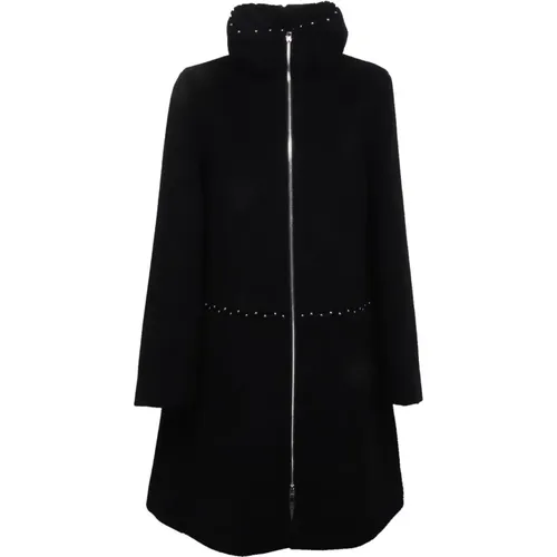 Winter Jackets, female, , Size: XS Wool Jacket Coat with Lining - Armani - Modalova