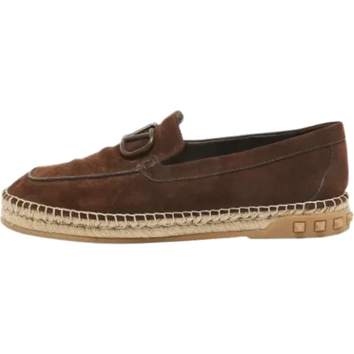 Pre-owned Suede flats , male, Sizes: 10 1/2 UK - Valentino Vintage - Modalova