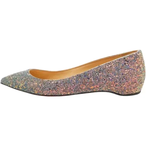 Pre-owned Flats, female, , Size: 5 US Pre-owned Fabric flats - Christian Louboutin Pre-owned - Modalova