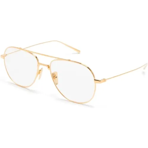 Glasses, unisex, , Size: 58 MM Gold Optical Frame for Everyday Use - Dita - Modalova