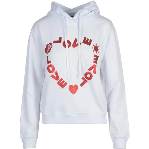 Baumwolle Elasthan Strickpullover , Damen, Größe: S - Love Moschino - Modalova