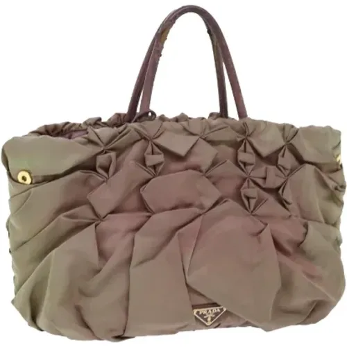 Pre-owned Tote Bags, female, , Size: ONE SIZE Pre-owned Nylon handbags - Prada Vintage - Modalova