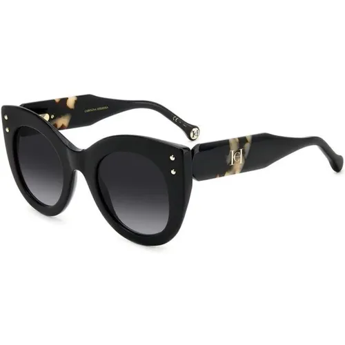 Stylische Sonnenbrille HER 0127/S,Schwarze Havana Sonnenbrille,Klassische Glamour Sonnenbrille,Sunglasses - Carolina Herrera - Modalova
