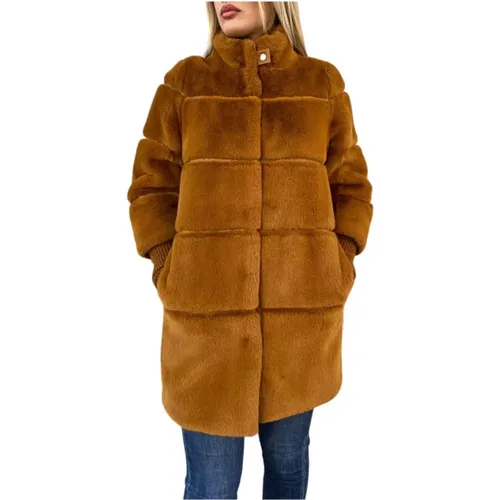 Amber Neutral Women`s Coat , female, Sizes: L - PATRIZIA PEPE - Modalova