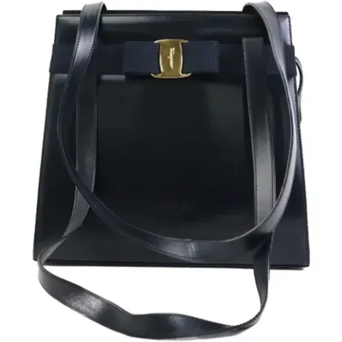 Pre-owned Leder Schultertasche , Damen, Größe: ONE Size - Salvatore Ferragamo Pre-owned - Modalova