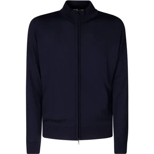 Cardigans, male, , Size: S Luxurious Merino Wool Full Zip Jacket - John Smedley - Modalova