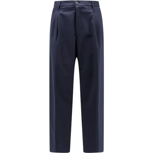 Trousers with Button and Zip , male, Sizes: 2XL - Amaránto - Modalova