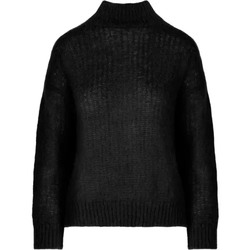 Turtlenecks, female, , Size: L Mohair Blend Knit Turtleneck - BomBoogie - Modalova