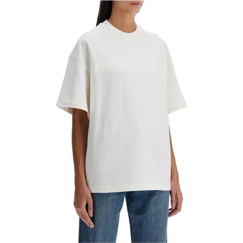 Oversized Logo T-Shirt , Damen, Größe: XS - Jil Sander - Modalova