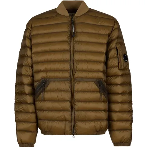 Short Down Jacket in Butternut Color , male, Sizes: 2XL - C.P. Company - Modalova