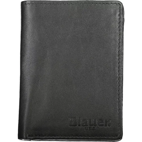 Leather Dual Compartment Wallet , male, Sizes: ONE SIZE - Blauer - Modalova