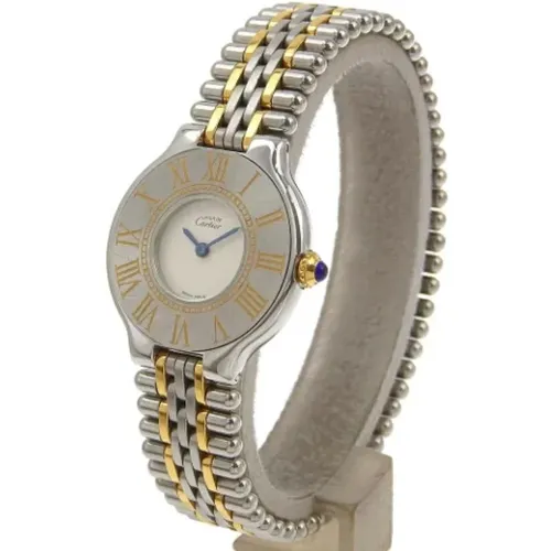 Pre-owned Stainless Steel watches , female, Sizes: ONE SIZE - Cartier Vintage - Modalova