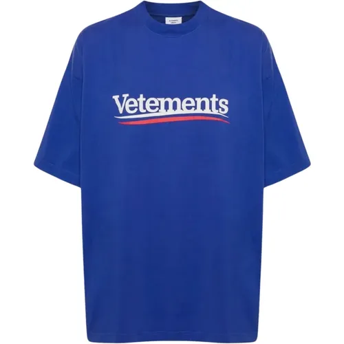 Logo Campaign T-Shirt , male, Sizes: M - Vetements - Modalova