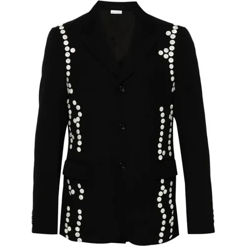 Wool Jacket with Decorative Buttons , male, Sizes: M - Comme des Garçons - Modalova