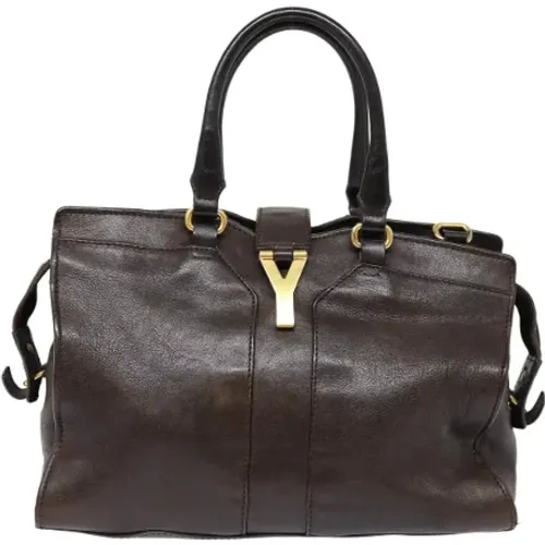 Pre-owned Handbags, female, , Size: ONE SIZE Pre-owned Leather shoulder-bags - Yves Saint Laurent Vintage - Modalova