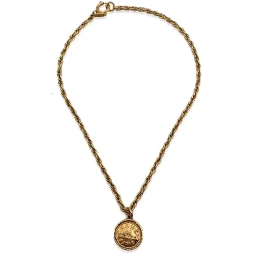 Pre-owned Metal necklaces , female, Sizes: ONE SIZE - Chanel Vintage - Modalova